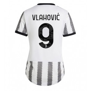 Juventus Dusan Vlahovic #9 kläder Kvinnor 2022-23 Hemmatröja Kortärmad